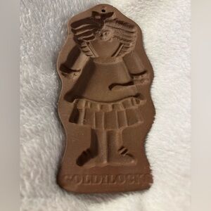 Vintage Hartstone Goldilocks Stoneware Cookie/Candy Mold